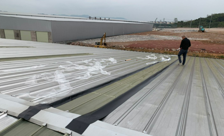 越城厂房屋面防水维修案例